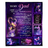 To My Dad - From Daughter - Butterfly A315 - Premium Blanket