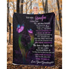 To My Grandpa - From Grandddaughter - Butterfly A319 - Premium Blanket