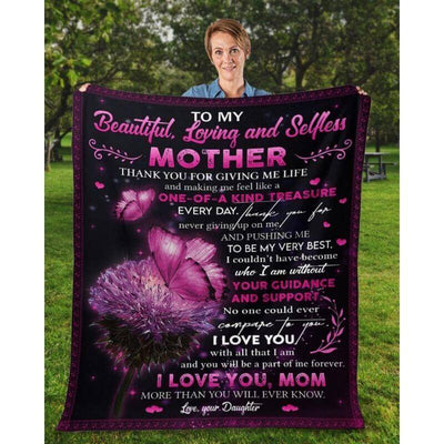 To My Mom - From Daughter  - A368 - Premium Blanket