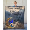 To My Grandpa - From Grandddaughter - Butterfly A314 - Premium Blanket