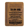 Dad To Son - Listen To Your Heart And Take Risks Carefully - Card Wallet
