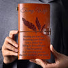 Vintage Engraved Leather Journal Notebook