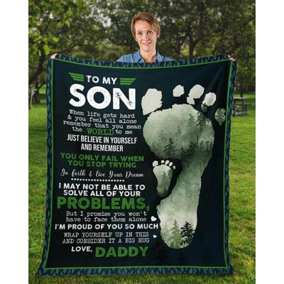 To My Son - From Dad - A324 - Premium Blanket