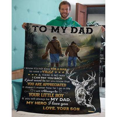 To My Dad - From Son - A366 - Premium Blanket