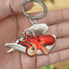 Sleeping Angel Acrylic Keychain Octopus SA233
