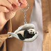 Sleeping Angel Acrylic Keychain Panda SA237
