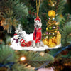 Husky Christmas Ornament SM124