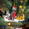 Lykoi Cat Christmas Ornament SM192