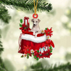 Greyhound In Gift Bag Christmas Ornament GB020