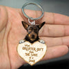 Australian Kelpie What Greater Gift Than The Love Of A Dog Acrylic Keychain GG069
