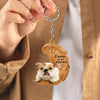 Bulldog Forever In My Heart Acrylic Keychain FK065