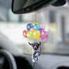 German Shorthaired Pointer Fly With Bubbles Car Hanging Ornament BC006