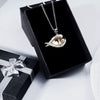 Papillon Sleeping Angel Stainless Steel Necklace SN061