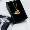 Miniature Pinscher Sleeping Angel Stainless Steel Necklace SN137
