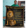 To My Daughter - From Dad - A385 - Premium Blanket