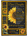 Lovely Gift For Daughter - From Mom - I Love You Sunflower Blanket F020 - Premium Blanket