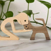 🐕Man and Cat Wood Sculpture Ornaments