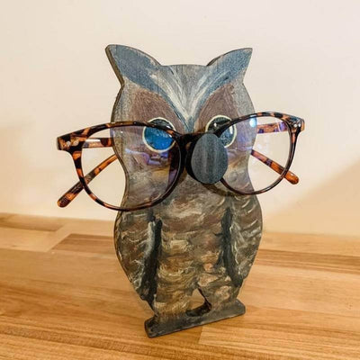 Handmade Glasses Stand F034 Owl