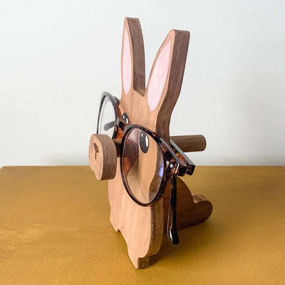 Handmade Glasses Stand F263 Lovely Rabbit