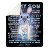 To My Son - From Mom  - A373 - Premium Blanket