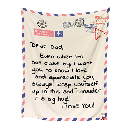 Dear Dad - I Love You - B141 - Premium Blanket