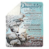 To My Daughter - From Dad - Wolf A246 - Premium Blanket