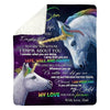 To My Son - From Dad - Unicorn A318 - Premium Blanket