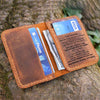 To My Daughter From Mom - Leather Bifold Wallet