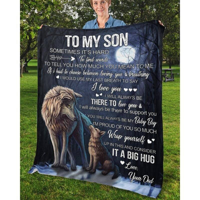 To My Son - From Dad - A323 - Premium Blanket