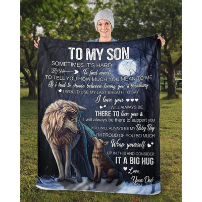 To My Son - From Dad - A323 - Premium Blanket