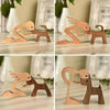 🐕Man and Dog Wood Sculpture Ornaments